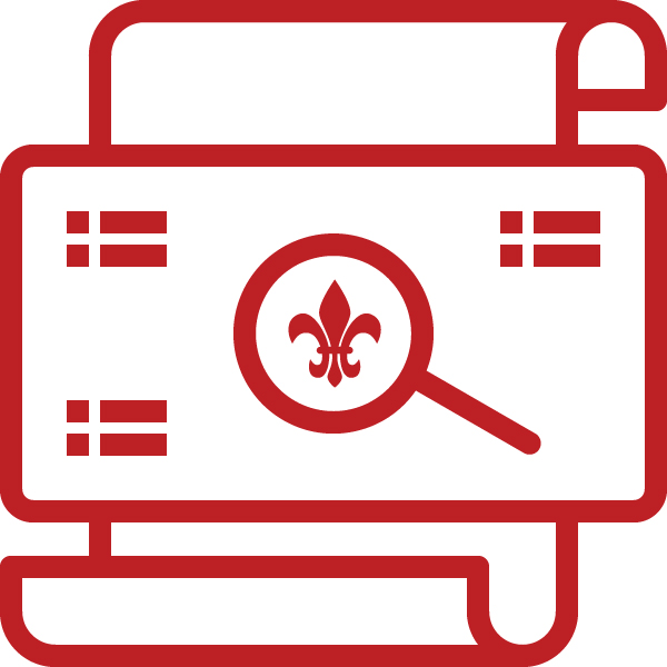 Groupe Trak - Icone rouge formulaire du Québec